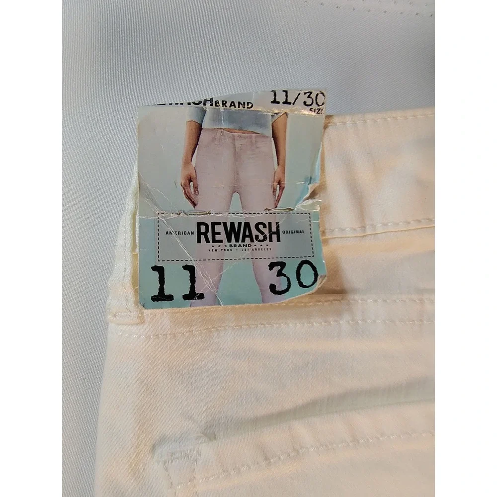 NWT Rewash Karma Classic Rise Ultraskin Jegging White Pants Women 11/30 Slim Fit